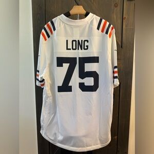 Men’s Nike Kyle Long White Chicago Bears 2019 Alternate Classic Game Jersey